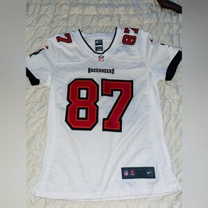 Nike Buccaneers White and Red Jersey